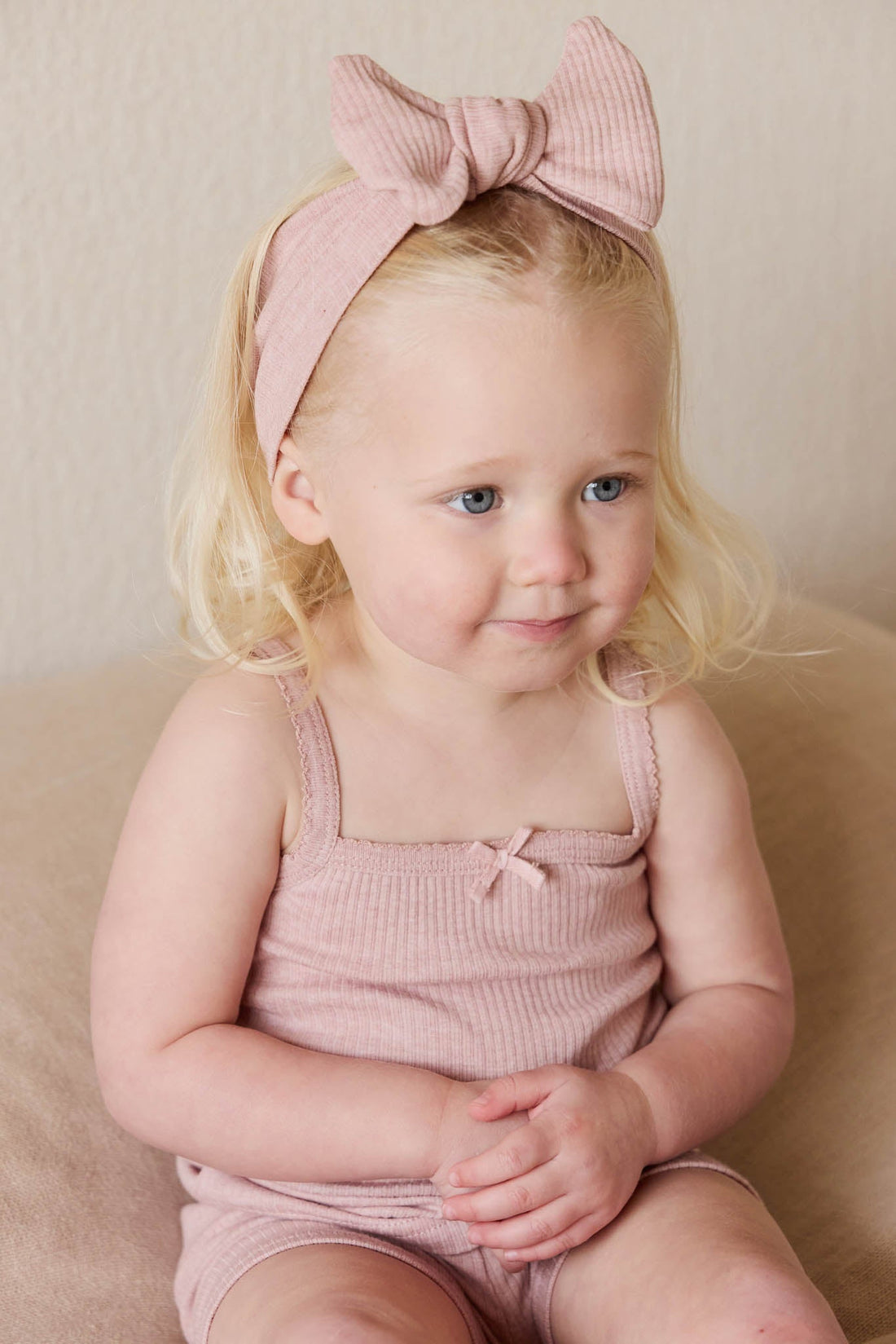 Organic Cotton Modal Singlet - Peony Marle Childrens Singlet from Jamie Kay Australia