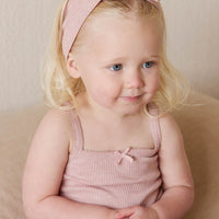 Organic Cotton Modal Singlet - Peony Marle Childrens Singlet from Jamie Kay Australia