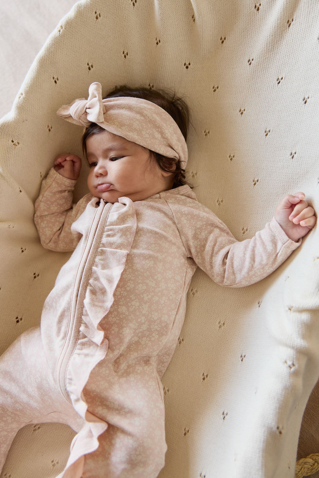 Organic Cotton Melanie Onepiece - Rosalie Field Rose Childrens Onepiece from Jamie Kay Australia