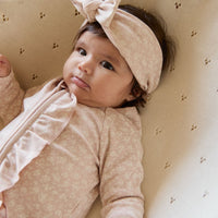 Organic Cotton Headband - Rosalie Field Rose Childrens Headband from Jamie Kay Australia