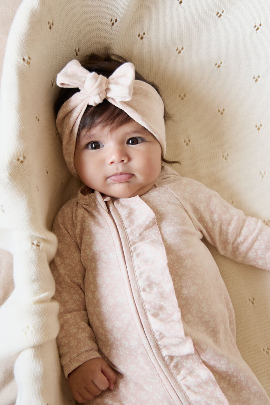 Organic Cotton Melanie Onepiece - Rosalie Field Rose Childrens Onepiece from Jamie Kay Australia