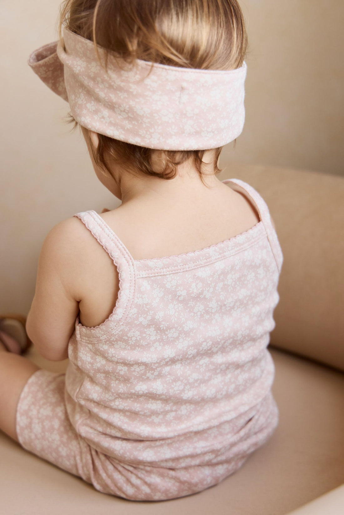 Organic Cotton Headband - Rosalie Field Rose Childrens Headband from Jamie Kay Australia