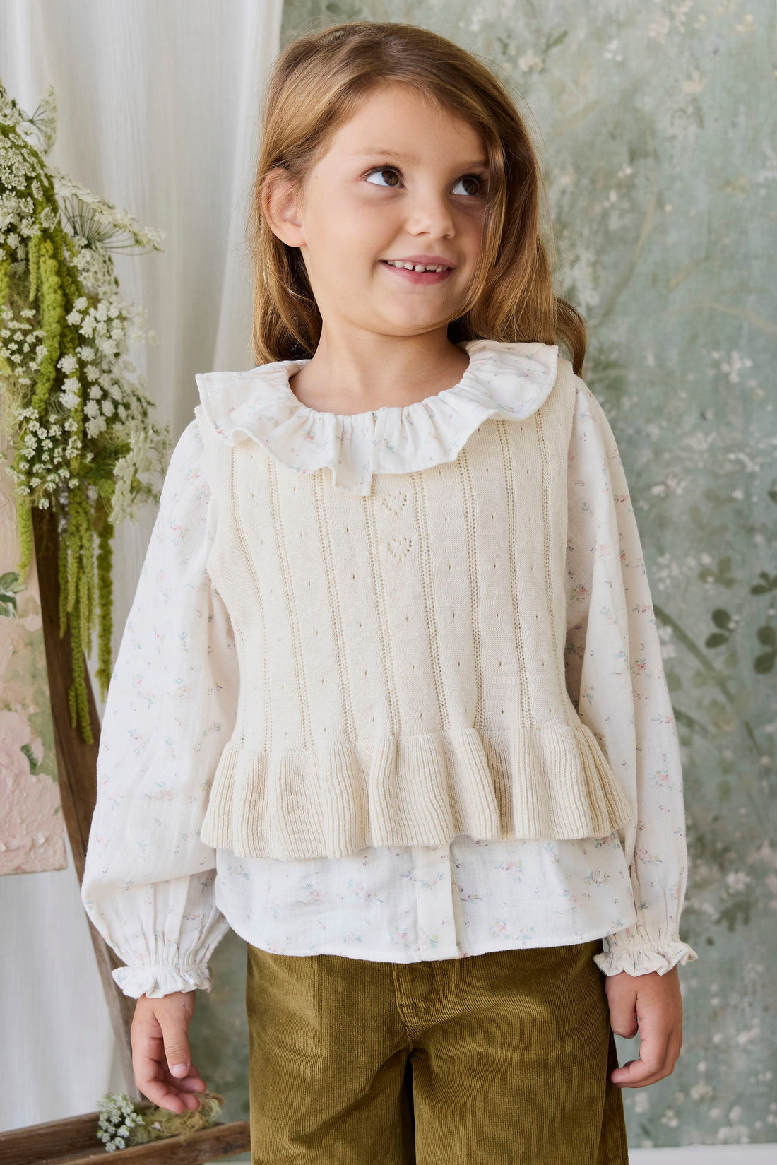Antonia Top - Vanilla Childrens Top from Jamie Kay Australia