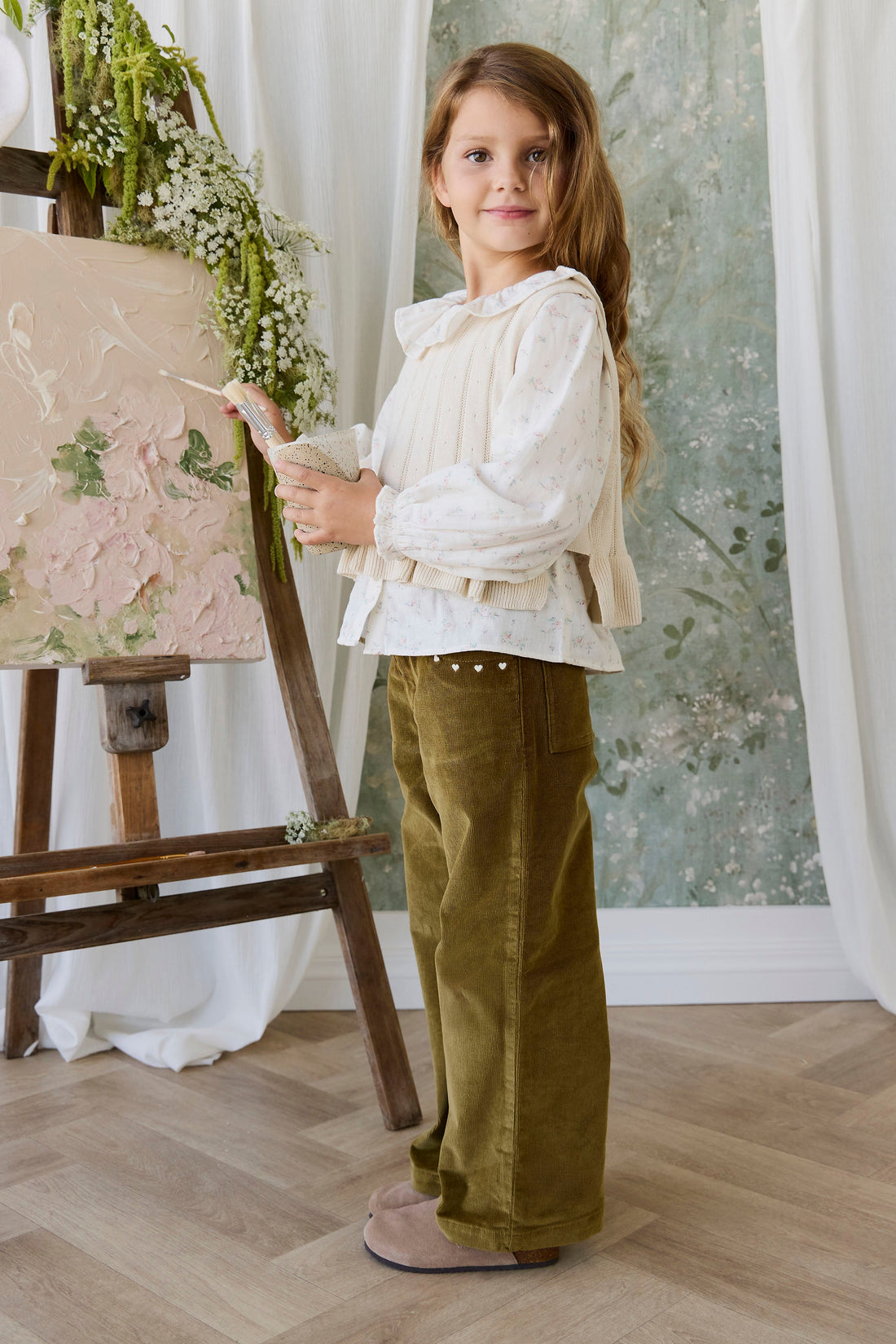 Antonia Top - Vanilla Childrens Top from Jamie Kay Australia