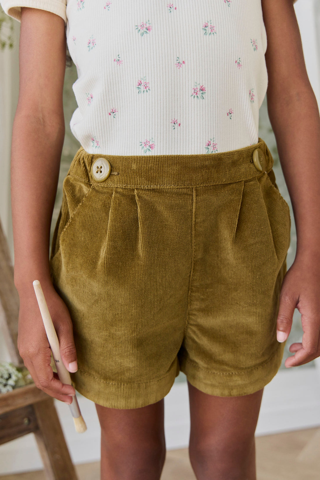 Jardine Short - Chrysanthemum Childrens Shorts from Jamie Kay Australia