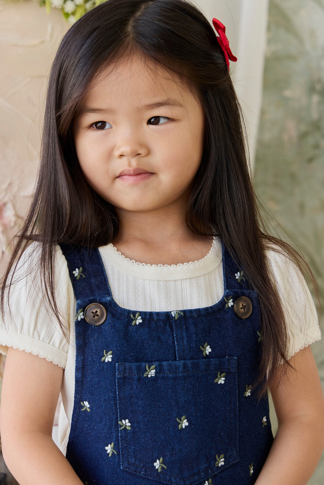 Organic Cotton Pointelle Rhea Top - Parchment Childrens Top from Jamie Kay Australia