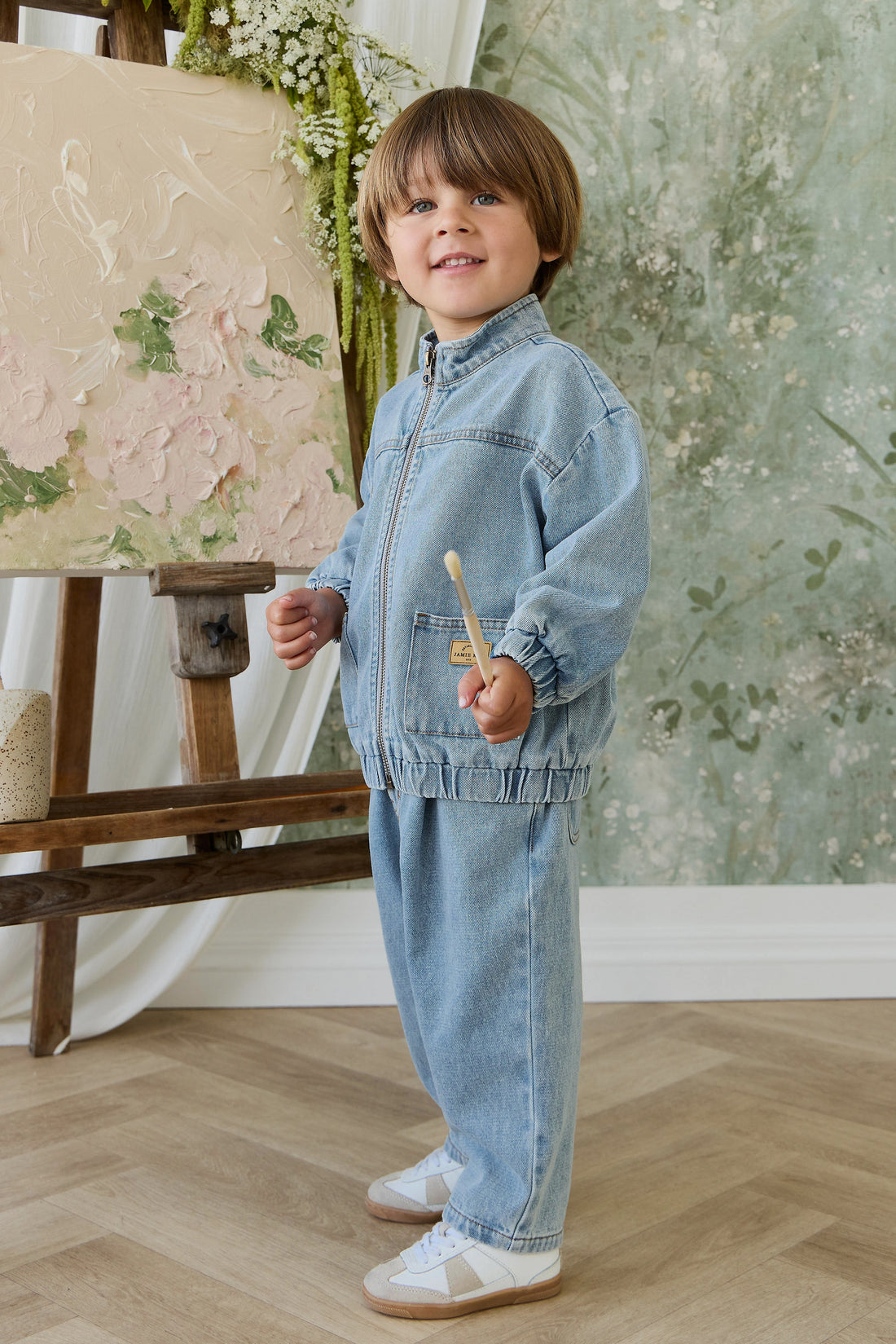 Murray Denim Jacket - Light Wash Childrens Jacket from Jamie Kay Australia