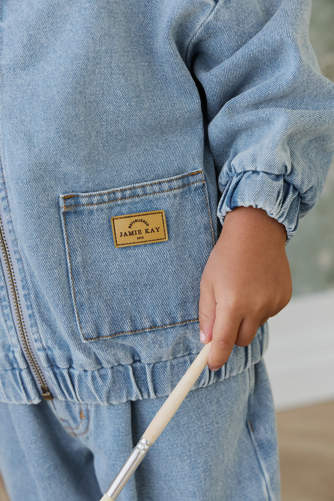 Murray Denim Jacket - Light Wash Childrens Jacket from Jamie Kay Australia