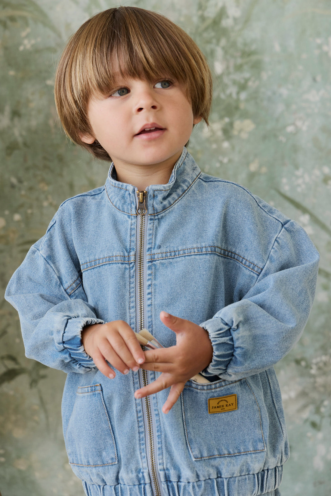 Murray Denim Jacket - Light Wash Childrens Jacket from Jamie Kay Australia