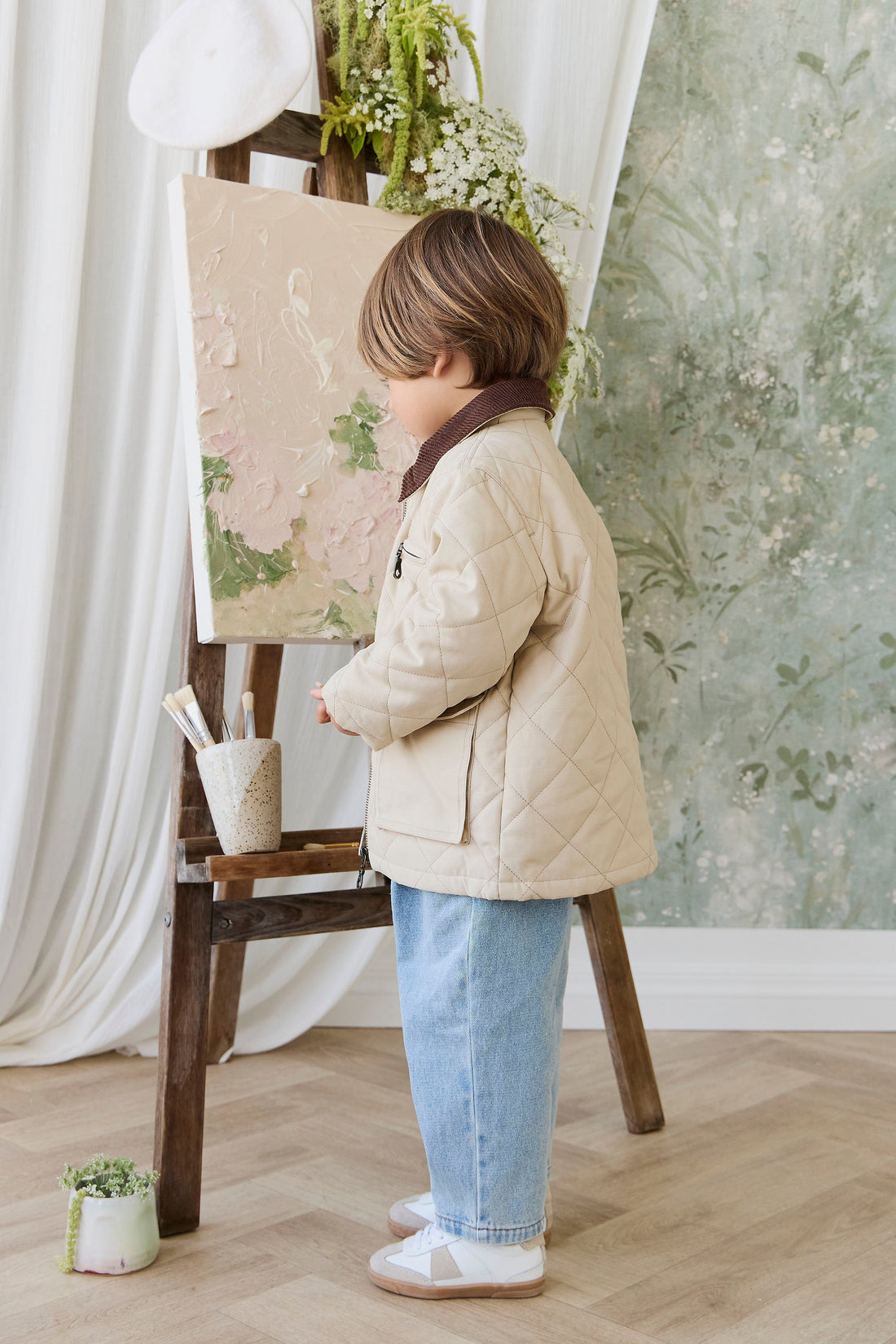 Wolfe Jacket - Sandstone Childrens Jacket from Jamie Kay Australia