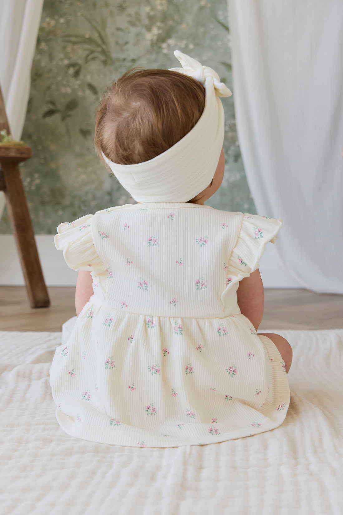 Organic Cotton Rib Elianna Playsuit - Emma Whisper Childrens Playsuit from Jamie Kay Australia