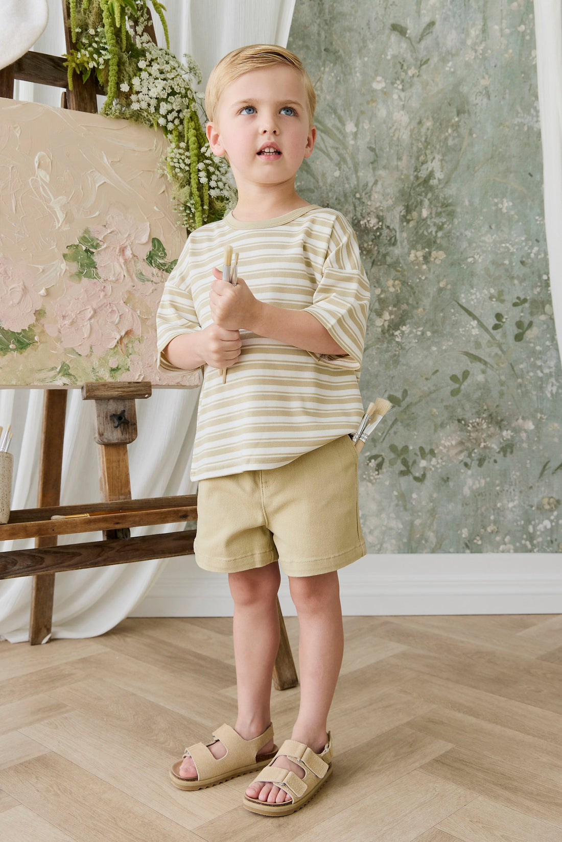 Griffin Short - Barley Childrens Shorts from Jamie Kay Australia