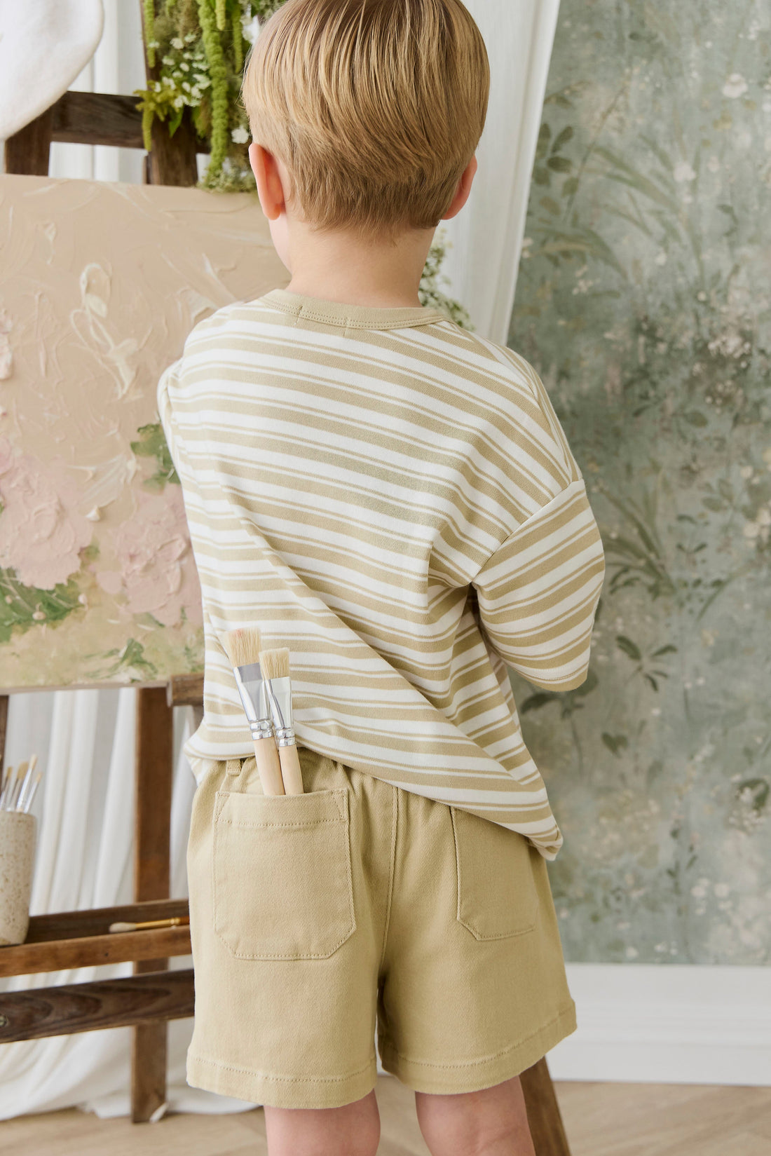 Griffin Short - Barley Childrens Shorts from Jamie Kay Australia