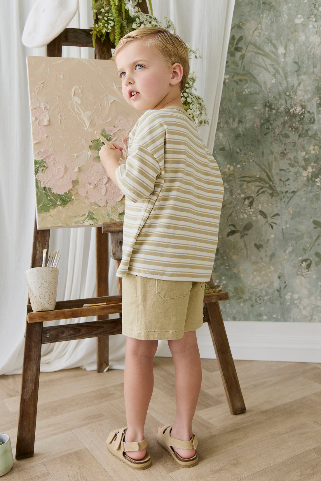 Griffin Short - Barley Childrens Shorts from Jamie Kay Australia