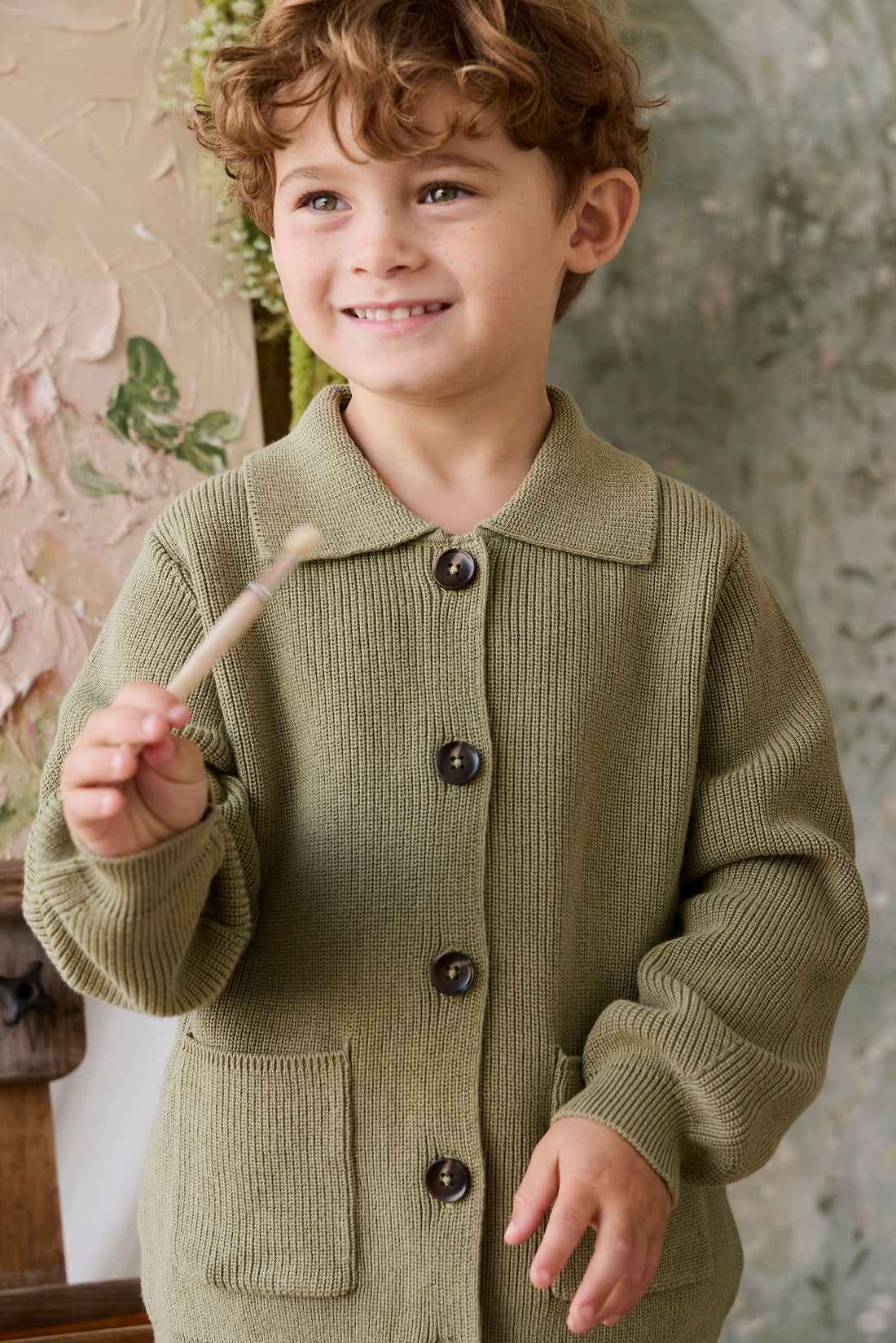 Hendrick Knit Jacket - Backyard Childrens Jacket from Jamie Kay Australia