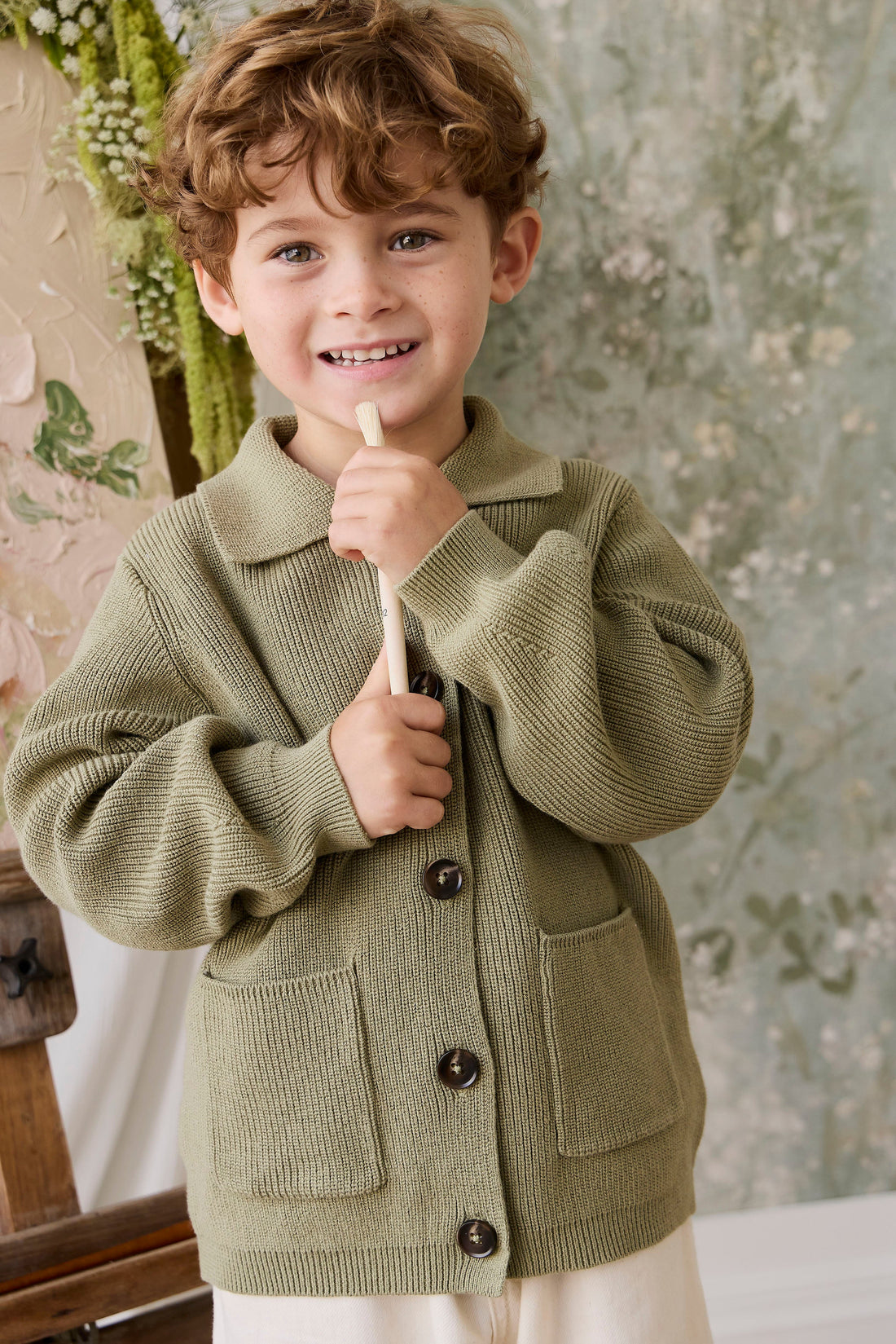 Hendrick Knit Jacket - Backyard Childrens Jacket from Jamie Kay Australia