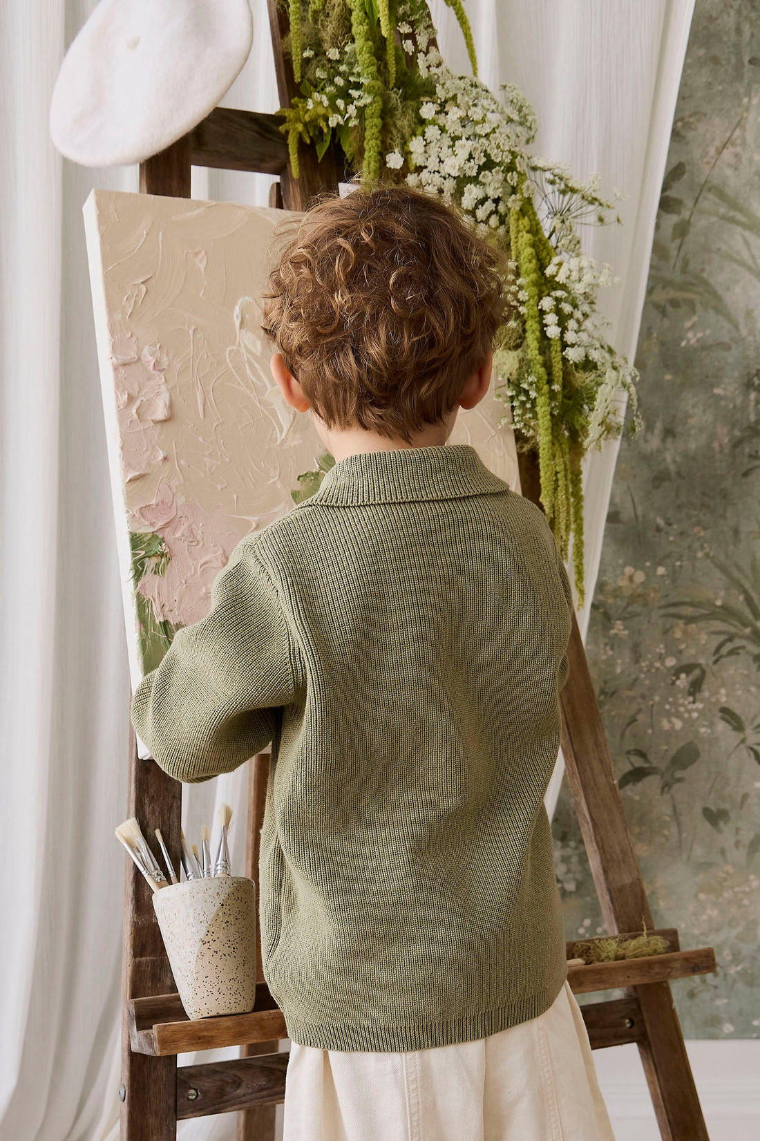 Hendrick Knit Jacket - Backyard Childrens Jacket from Jamie Kay Australia