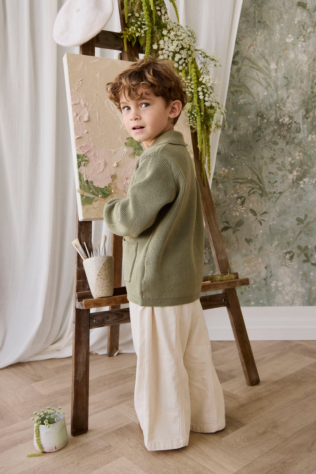 Hendrick Knit Jacket - Backyard Childrens Jacket from Jamie Kay Australia