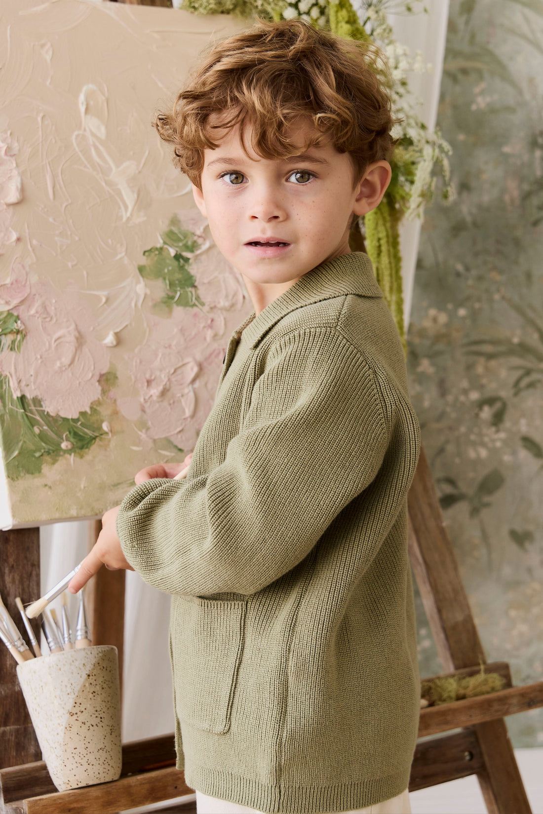 Hendrick Knit Jacket - Backyard Childrens Jacket from Jamie Kay Australia