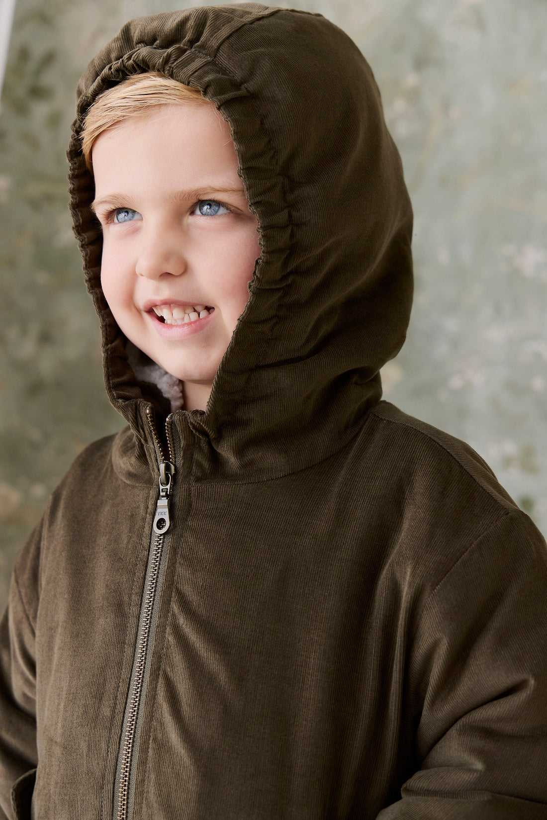 Alastair Jacket - Deep Olive Childrens Jacket from Jamie Kay Australia