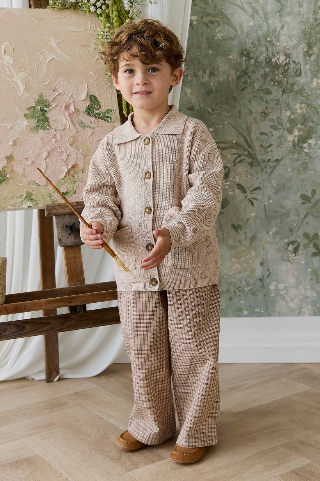Ford Knit Jacket - Sand Childrens jacket from Jamie Kay Australia