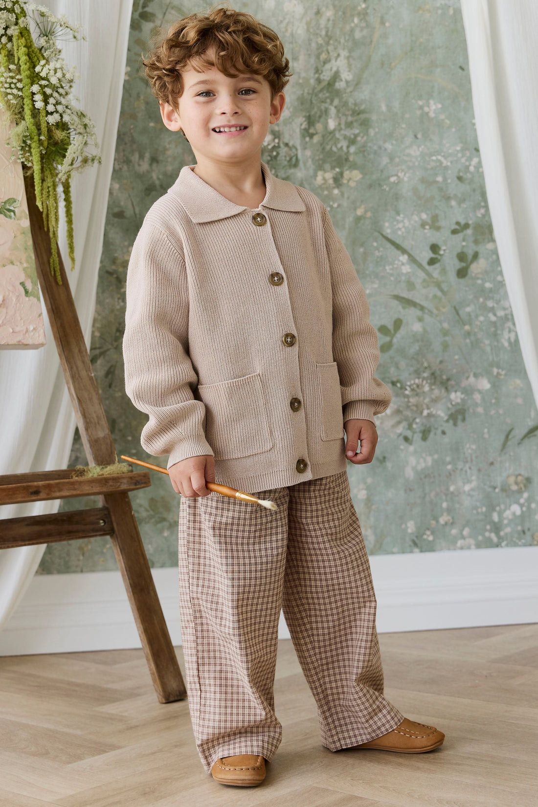 Ford Knit Jacket - Sand Childrens jacket from Jamie Kay Australia