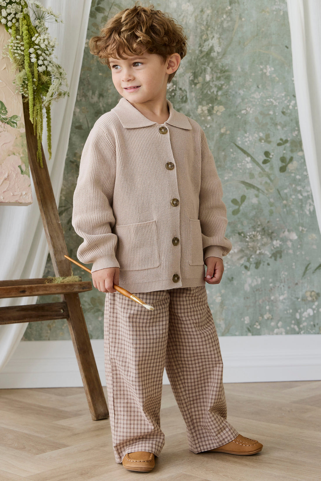 Ford Knit Jacket - Sand Childrens jacket from Jamie Kay Australia