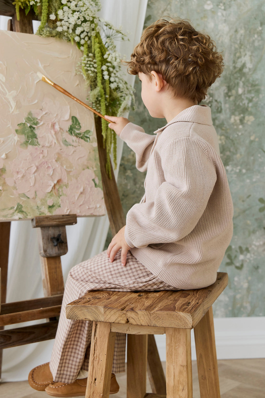 Ford Knit Jacket - Sand Childrens jacket from Jamie Kay Australia