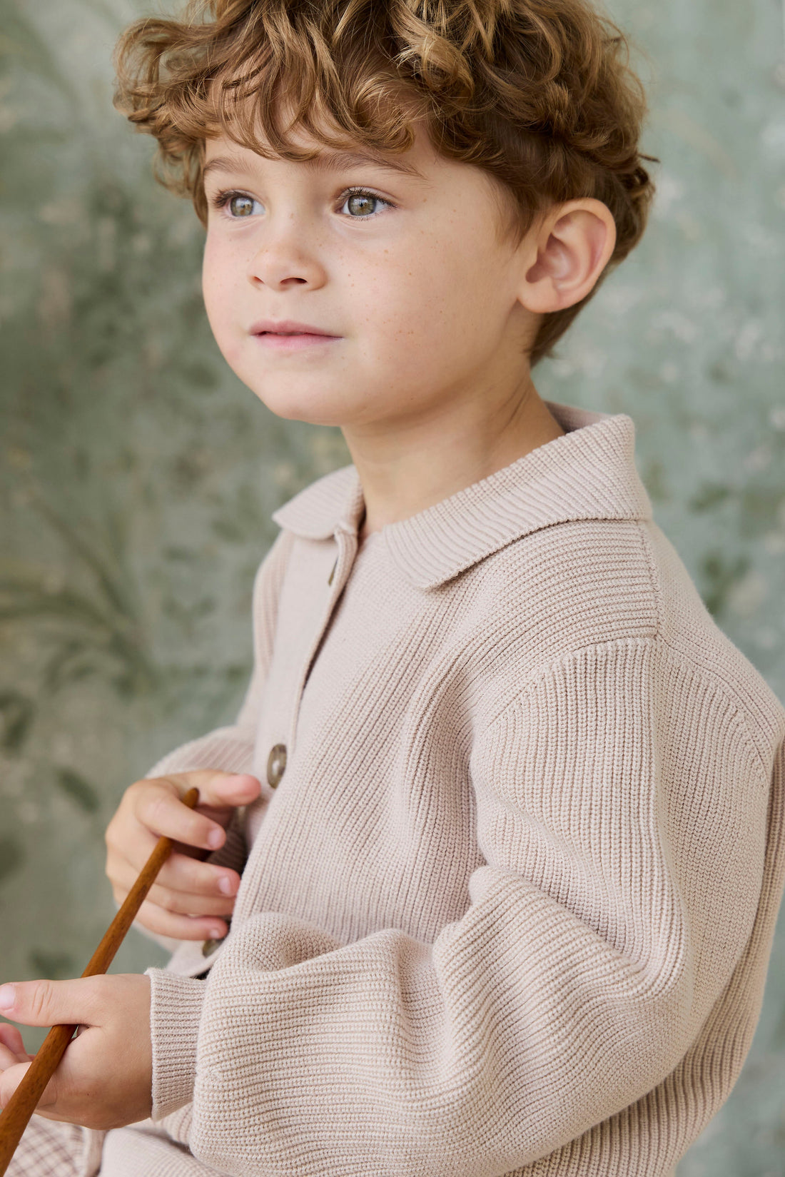 Ford Knit Jacket - Sand Childrens jacket from Jamie Kay Australia