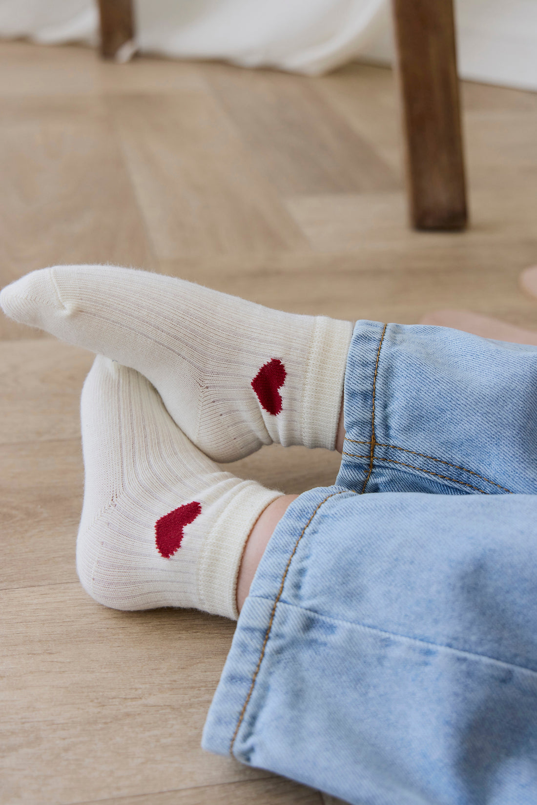 Bellamy Sock - Bellamy Heart Urban Red Childrens Socks from Jamie Kay Australia