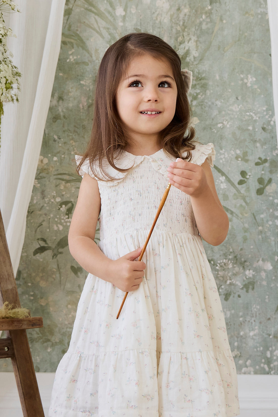 Organic Cotton Muslin Christabel Dress - Solange Snow Childrens Dress from Jamie Kay Australia