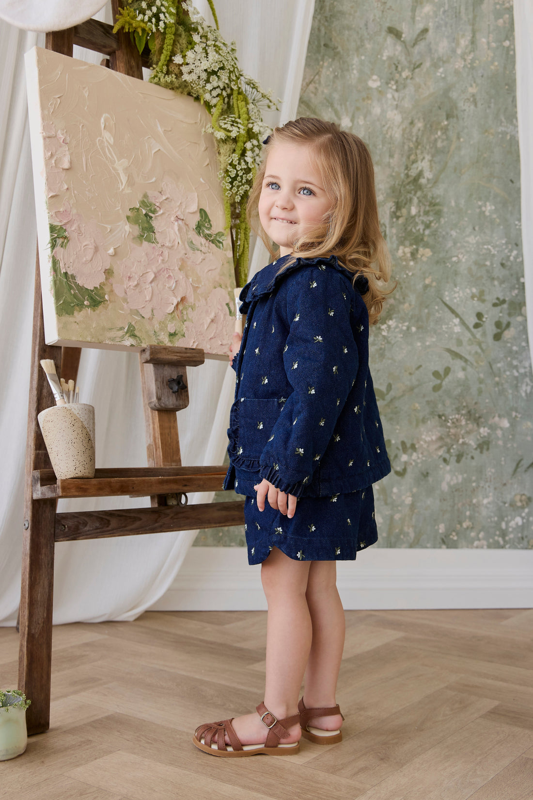 Jardine Short - Lisa Indigo Childrens Shorts from Jamie Kay Australia