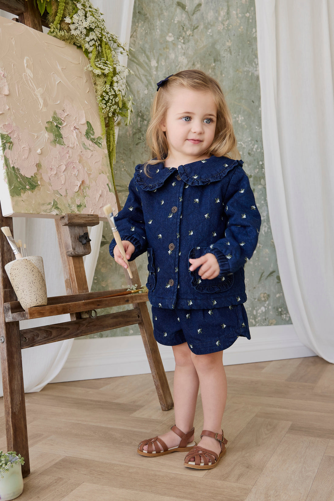 Jardine Short - Lisa Indigo Childrens Shorts from Jamie Kay Australia