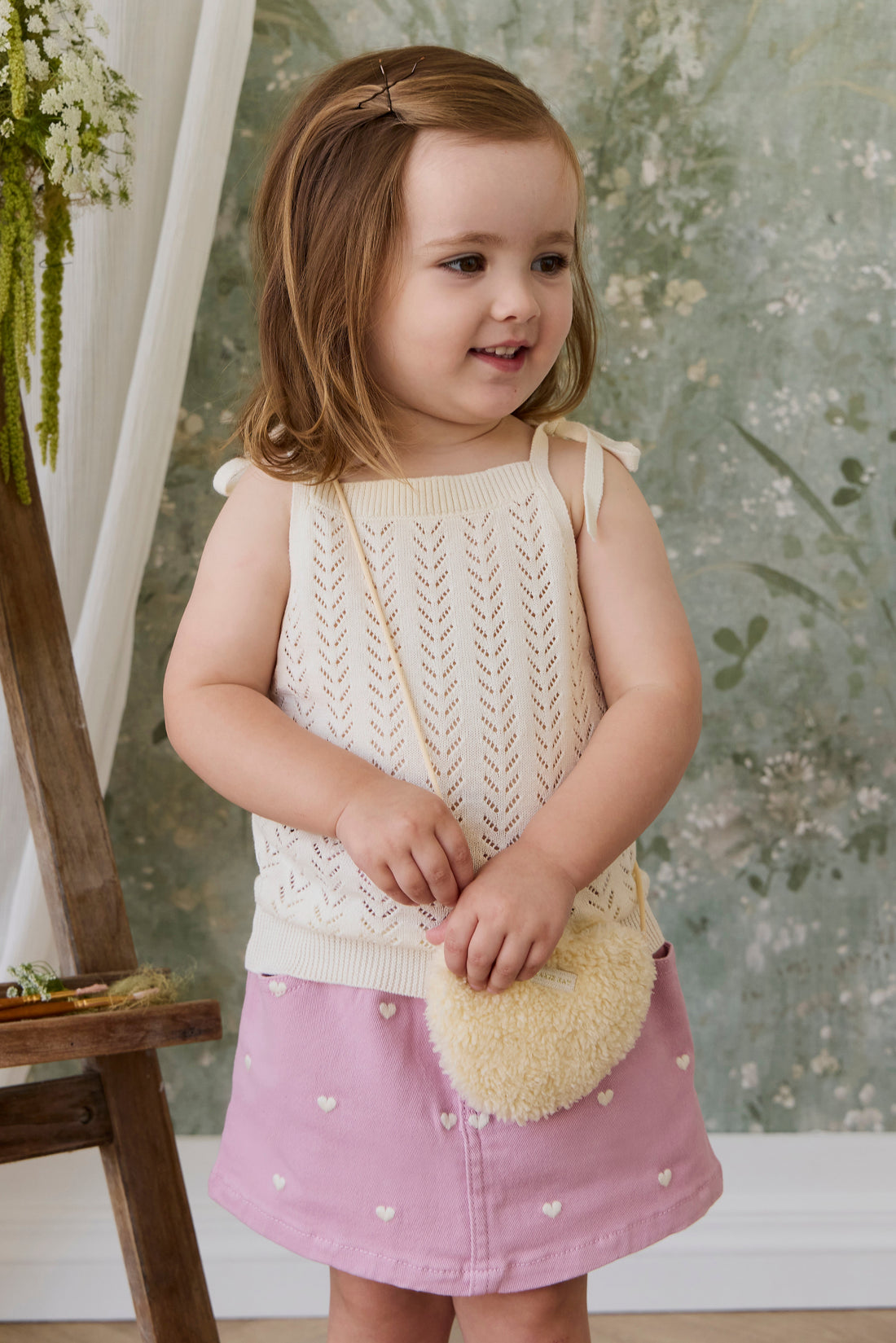Briella Skirt - Petite Heart Orchid Childrens Skirt from Jamie Kay Australia