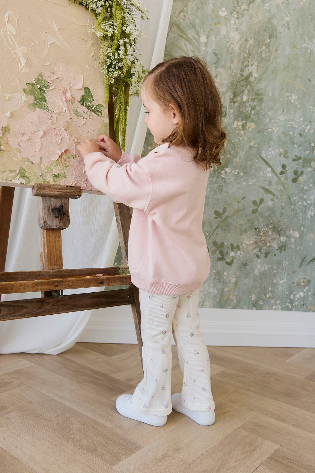 Organic Cotton Rib Winslet Pant - Emma Whisper Childrens Pant from Jamie Kay Australia