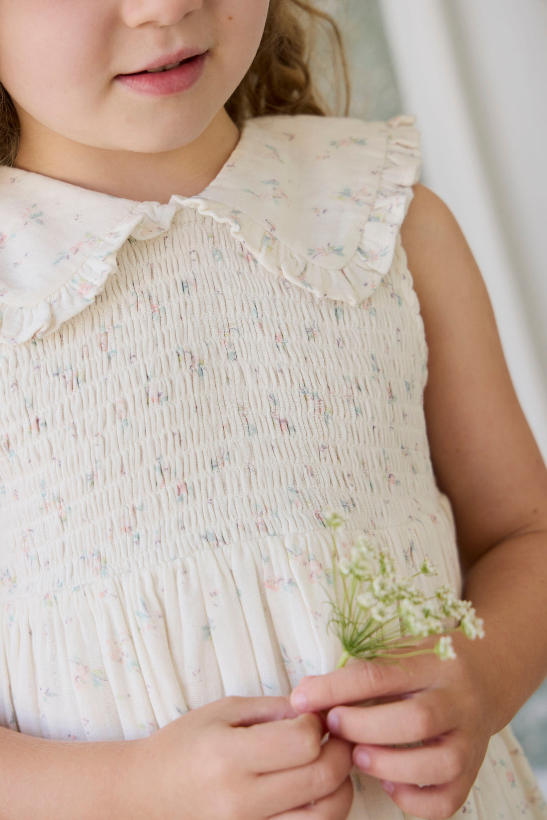 Organic Cotton Muslin Christabel Dress - Solange Snow Childrens Dress from Jamie Kay Australia