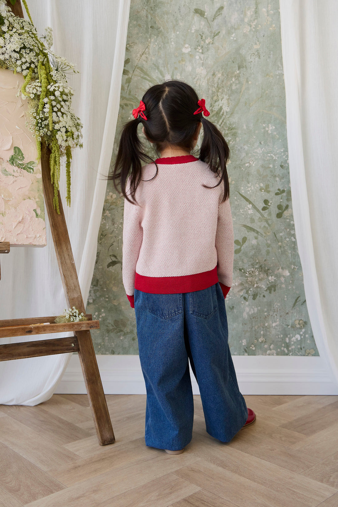 Liana Cardigan - Liana Cherry Childrens Cardigan from Jamie Kay Australia