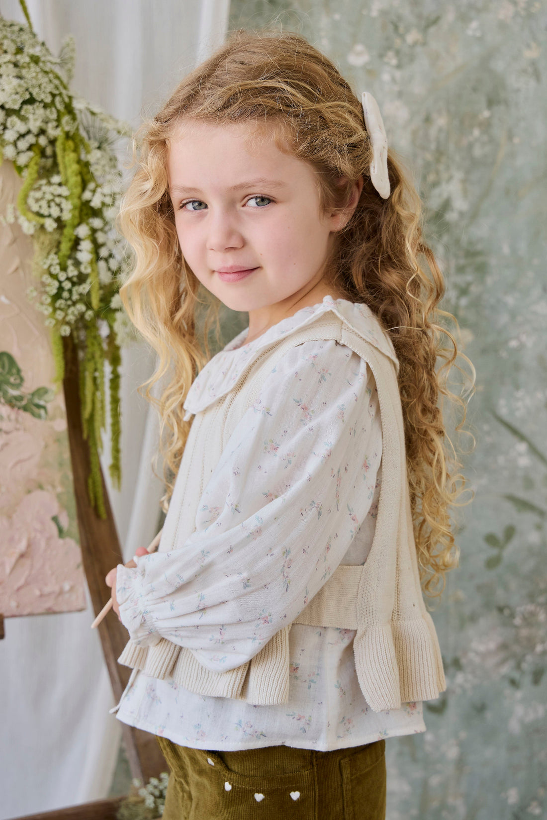 Antonia Top - Vanilla Childrens Top from Jamie Kay Australia
