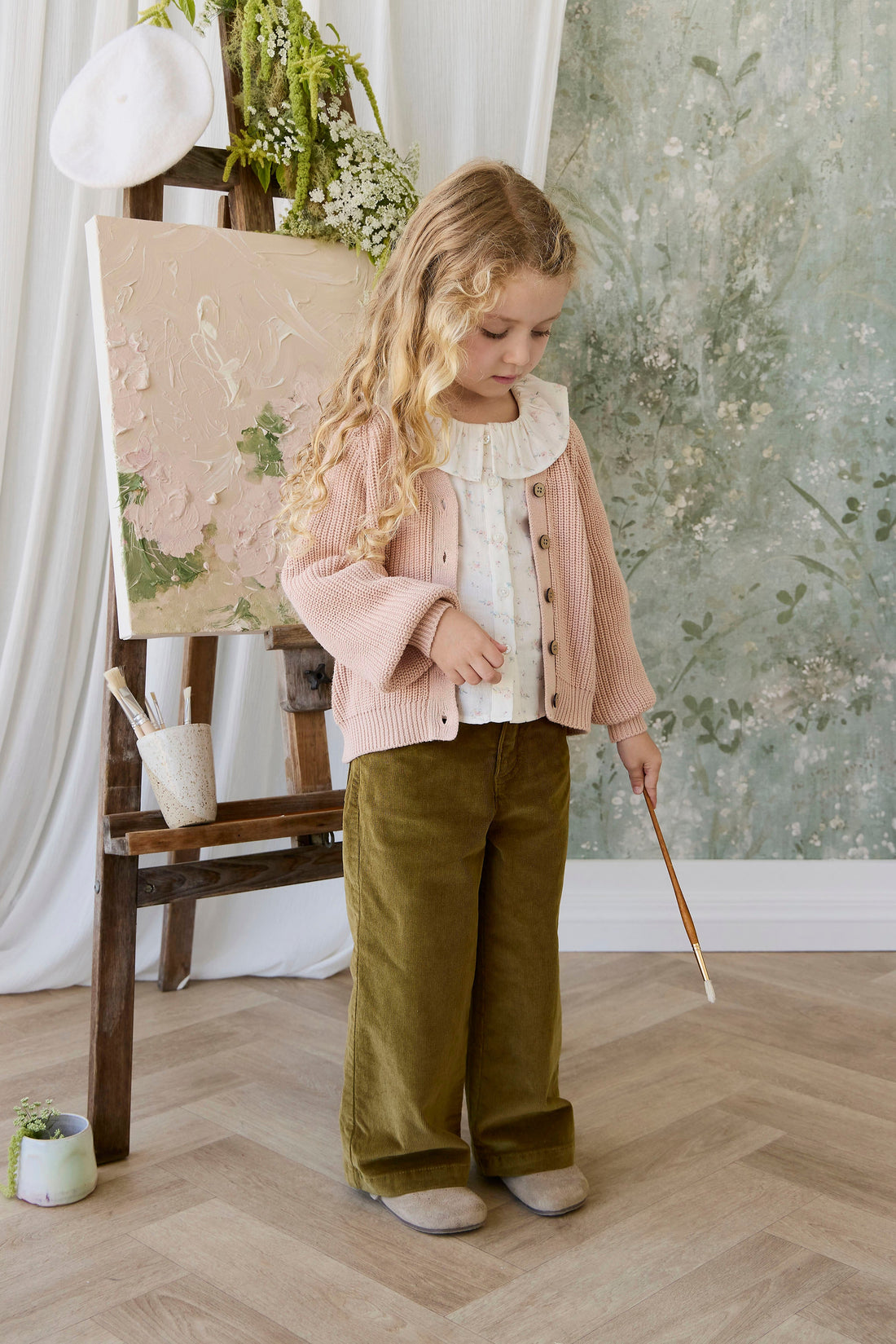 Paloma Cardigan - Rose Mist Childrens Cardigan from Jamie Kay Australia