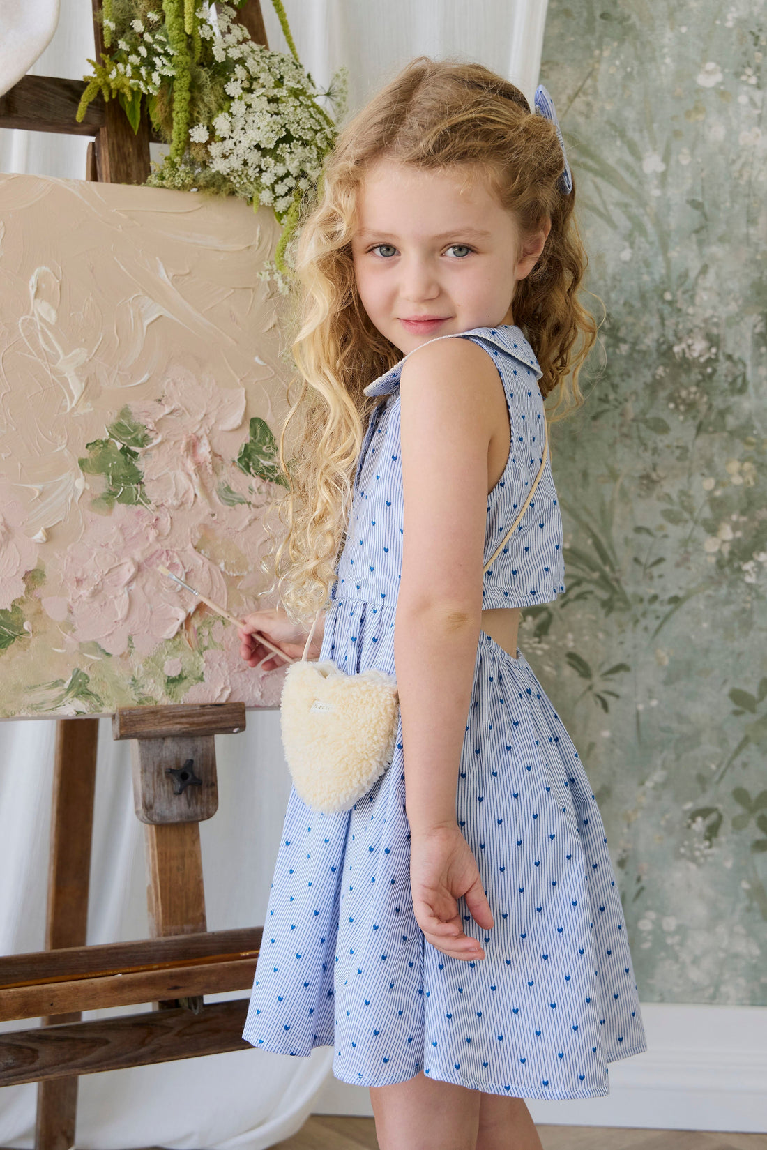 Organic Cotton Wisteria Dress - Mon Amour Stripe Indigo Jamie Kay AU Organic Cotton Wisteria Dress - Mon Amour Stripe Indigo Jamie Kay AU