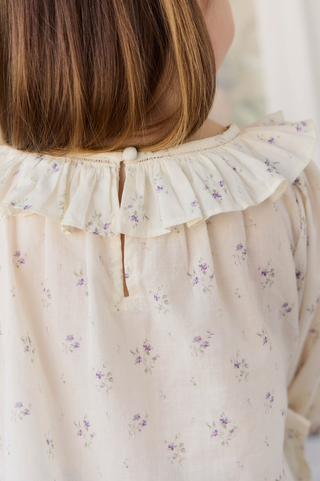 Organic Cotton Leonie Top - Jade Floral Childrens Top from Jamie Kay Australia