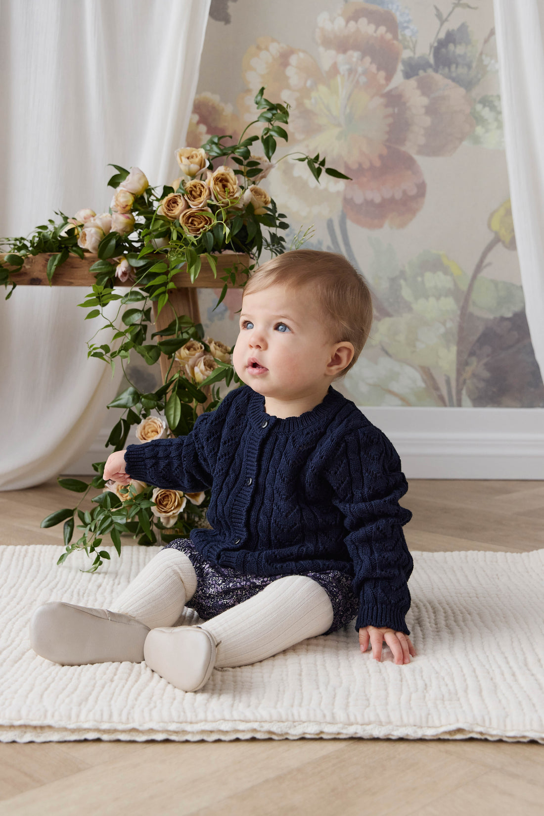 Arabella Knitted Cardigan - Starry Night Childrens Cardigan from Jamie Kay Australia