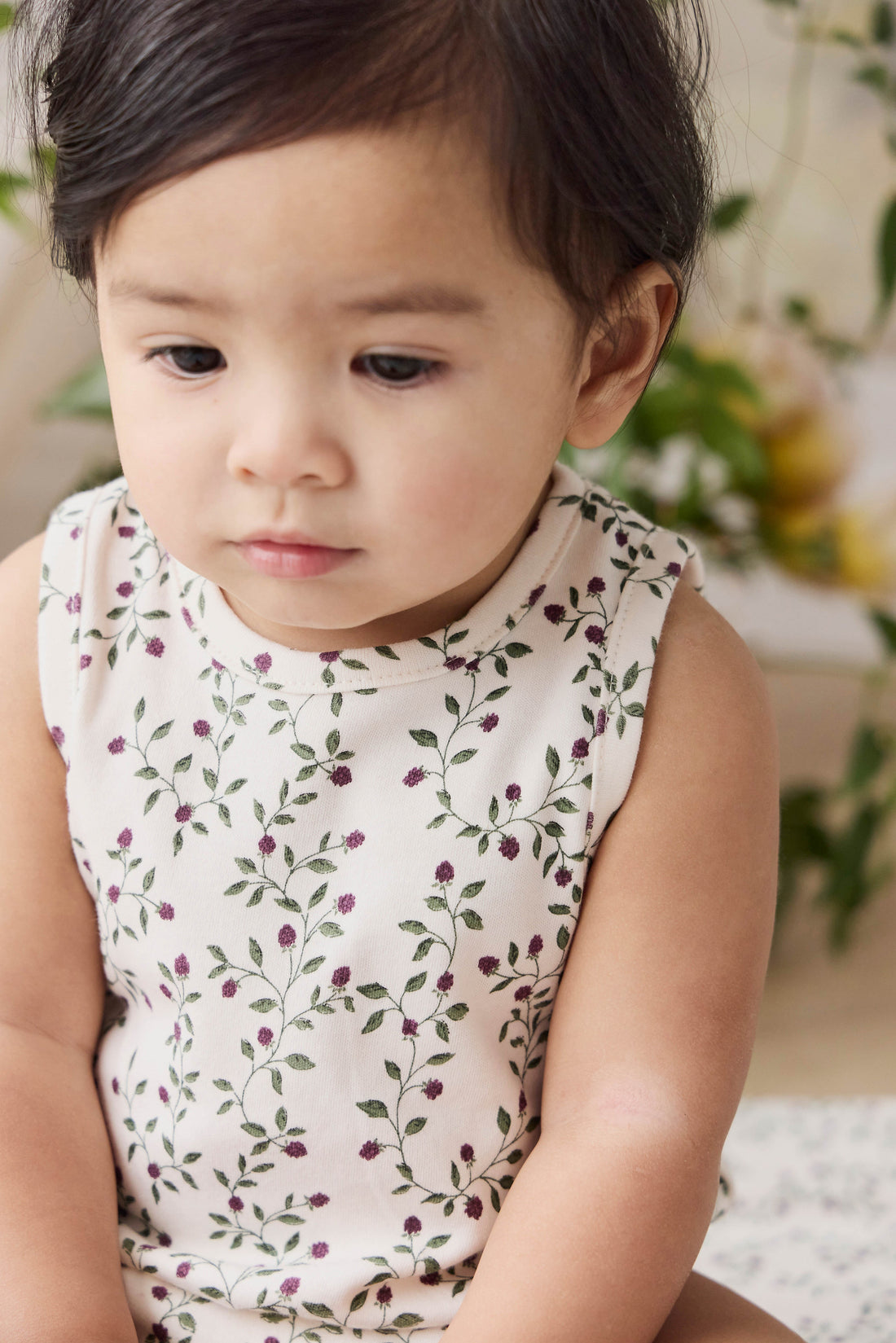Organic Cotton Lionel Playsuit - Mulberries Childrens Playsuit from Jamie Kay Australia