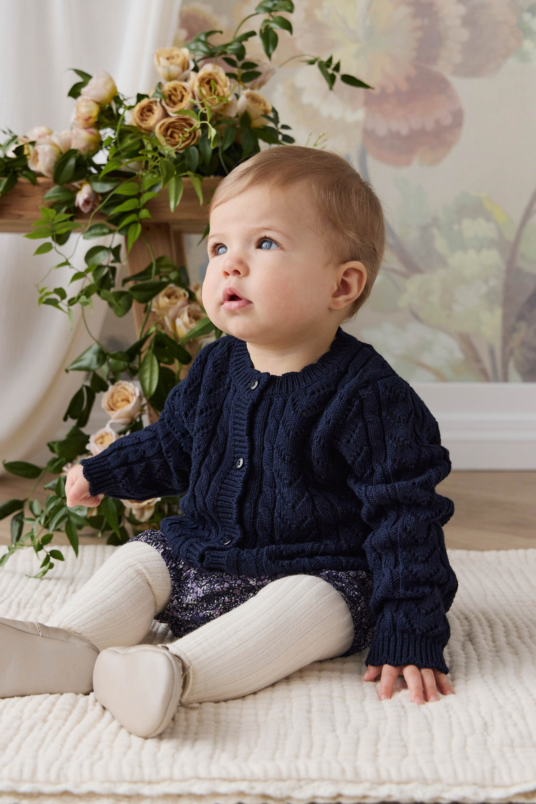 Arabella Knitted Cardigan - Starry Night Childrens Cardigan from Jamie Kay Australia