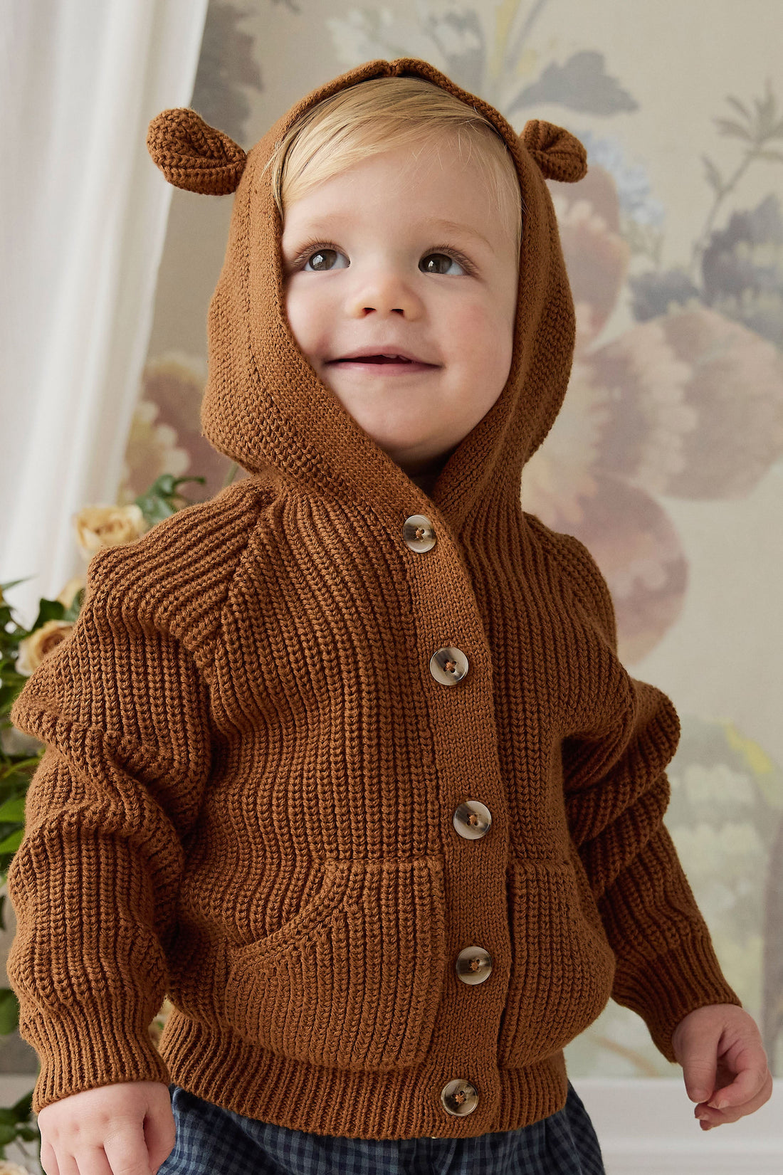 Bear Cardigan - Spice Childrens Cardigan from Jamie Kay Australia
