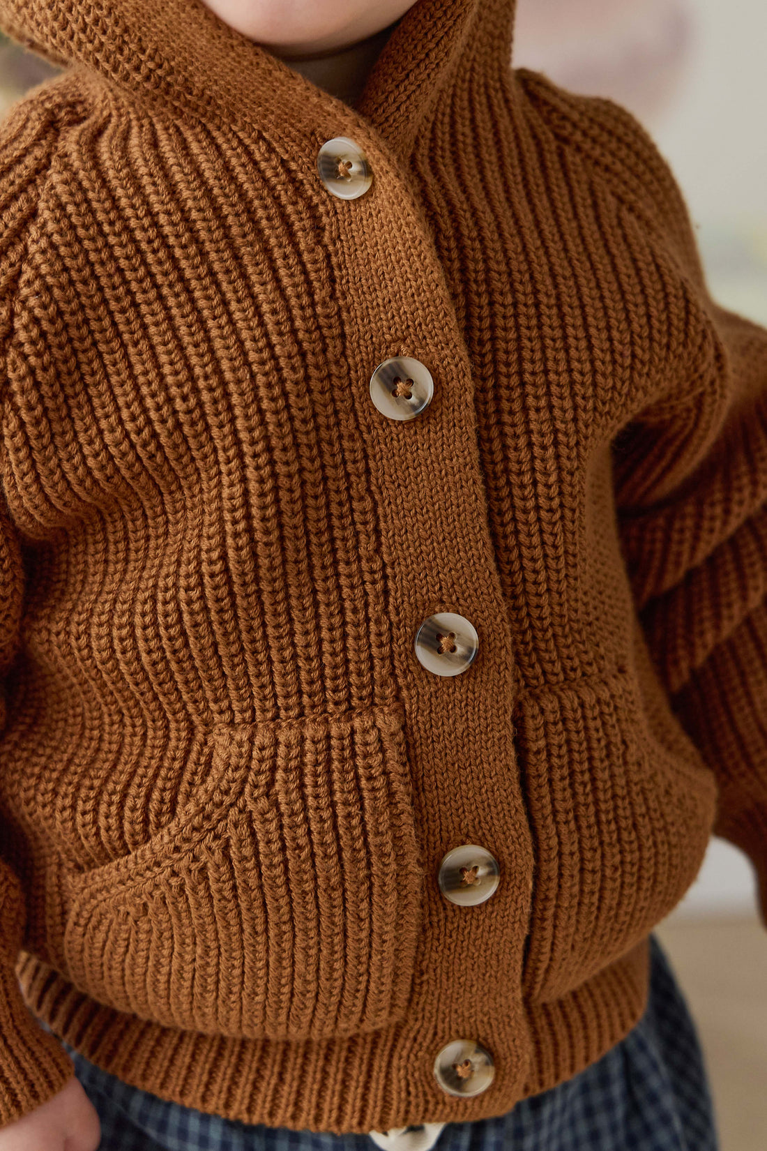 Bear Cardigan - Spice Childrens Cardigan from Jamie Kay Australia