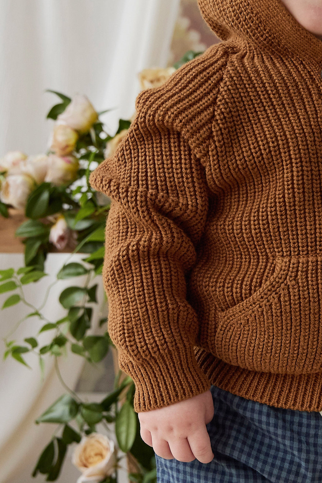 Bear Cardigan - Spice Childrens Cardigan from Jamie Kay Australia