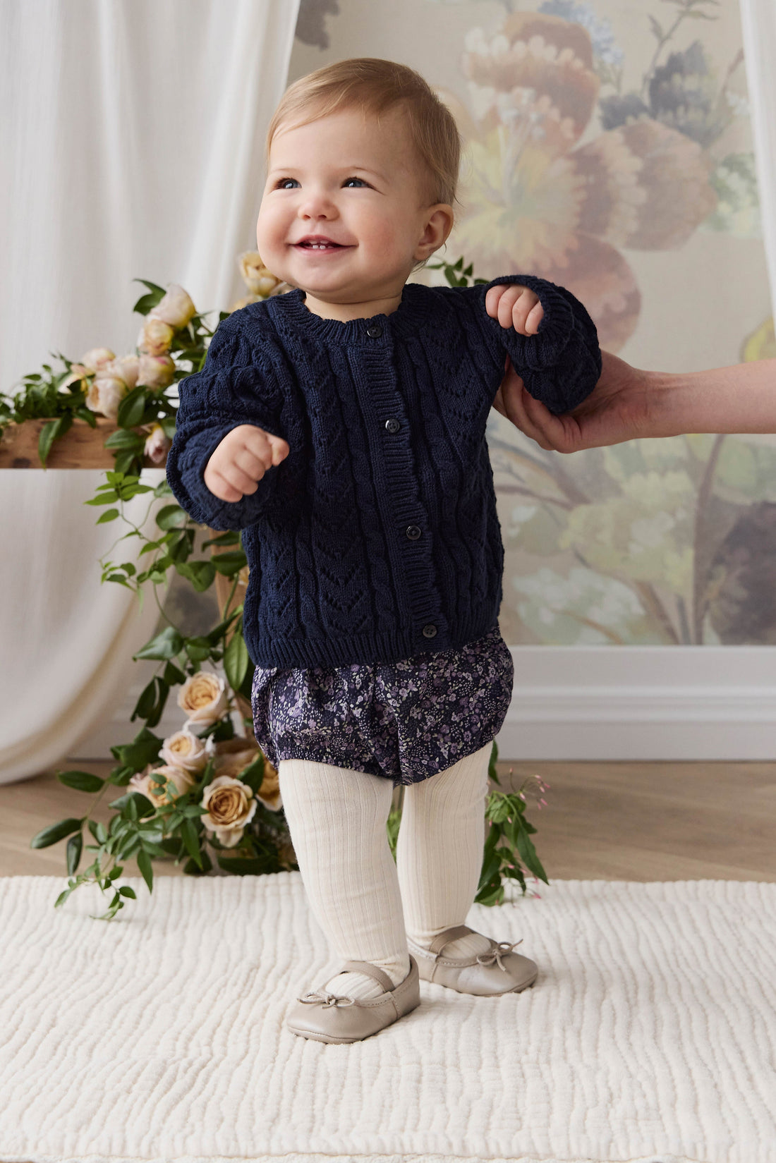 Arabella Knitted Cardigan - Starry Night Childrens Cardigan from Jamie Kay Australia