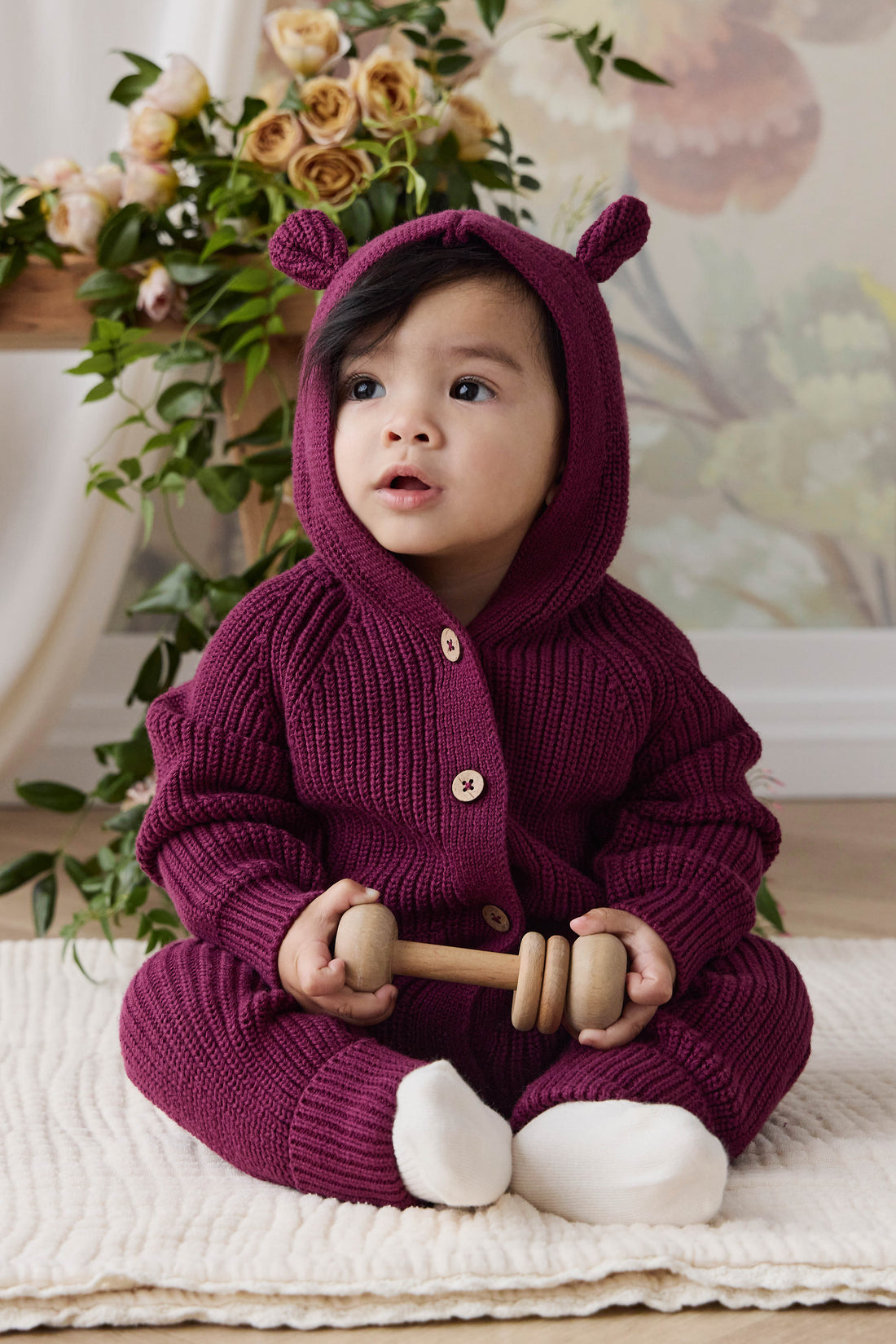 Bear Onepiece - Sweet Mulberry Childrens Onepiece from Jamie Kay Australia