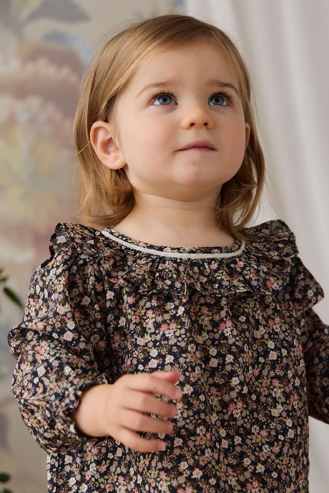 Organic Cotton Leonie Top - Luca Floral Childrens Top from Jamie Kay Australia